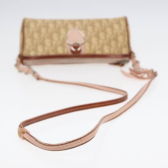 DIOR Shoulder Bag Leather Beige Silver Pink - Picture 7 of 16